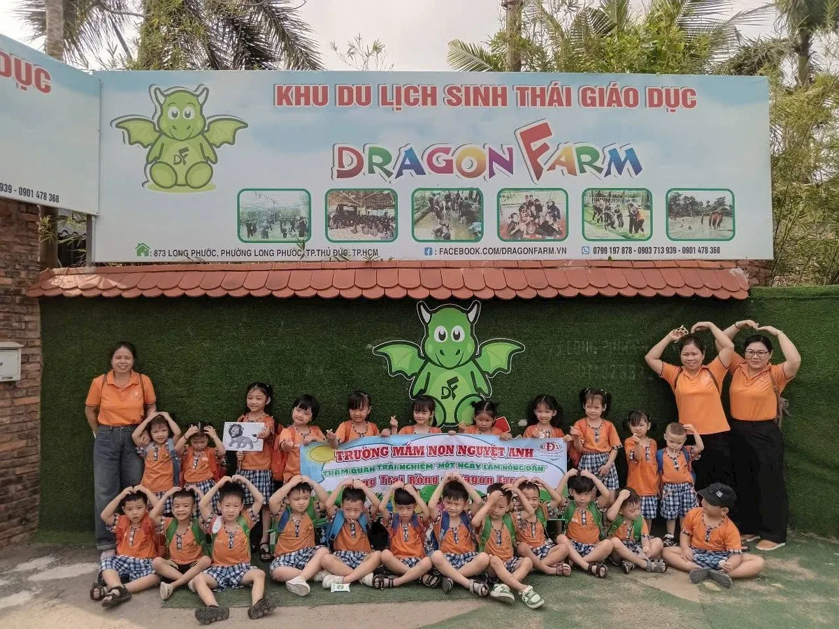 Trường mầm non Nguyệt Anh tham gia hoạt động trải nghiệm dã ngoại thực tế